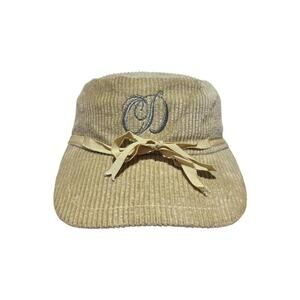 Vintage Christian Dior Sports Corduroy Hat with Bow